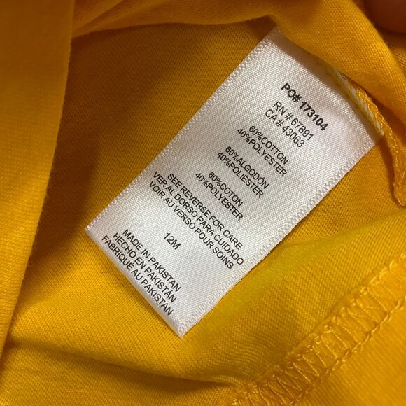 cTeam Apparel Kid's 12M Maroon/Yellow 2 Piece Set T-Shirt & Jogger Pants - Picture 10 of 16